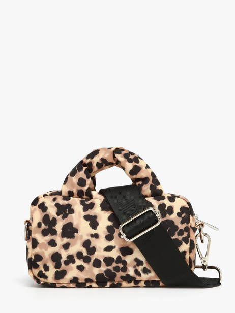 Cross Body Tas Feline Gerecycleerd Polyester Wouf Bruin feline BM250020 ander zicht 3